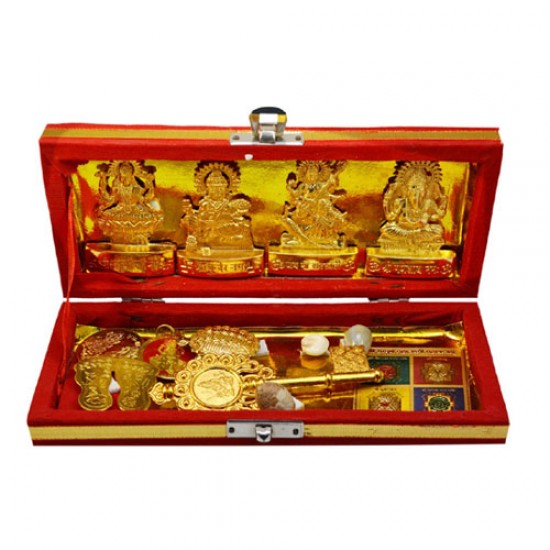 Brass Sri Dhan Laxmi -Kuber Bhandari Yantra 